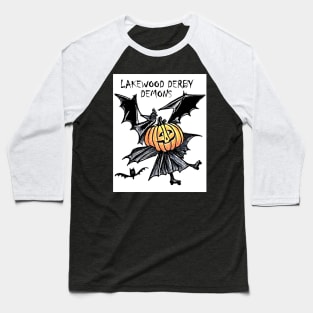 Lakewood Derby Demons Pumpkin Baseball T-Shirt